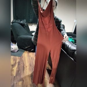 Burgundy jumpsuit